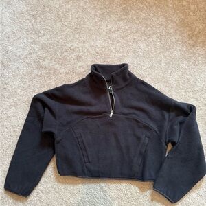 Dark gray Ugg cropped quarter zip